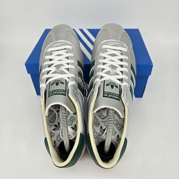 Adidas Country OG Women’s Sneakers Silver Metallic/Collegiate Green Size 7.5 New - Picture 5 of 8